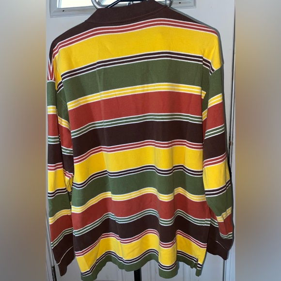 ROYAL BLUE Men’s Long Sleeve Polo Shirt, Size XL, Multicolored - Picture 3 of 4